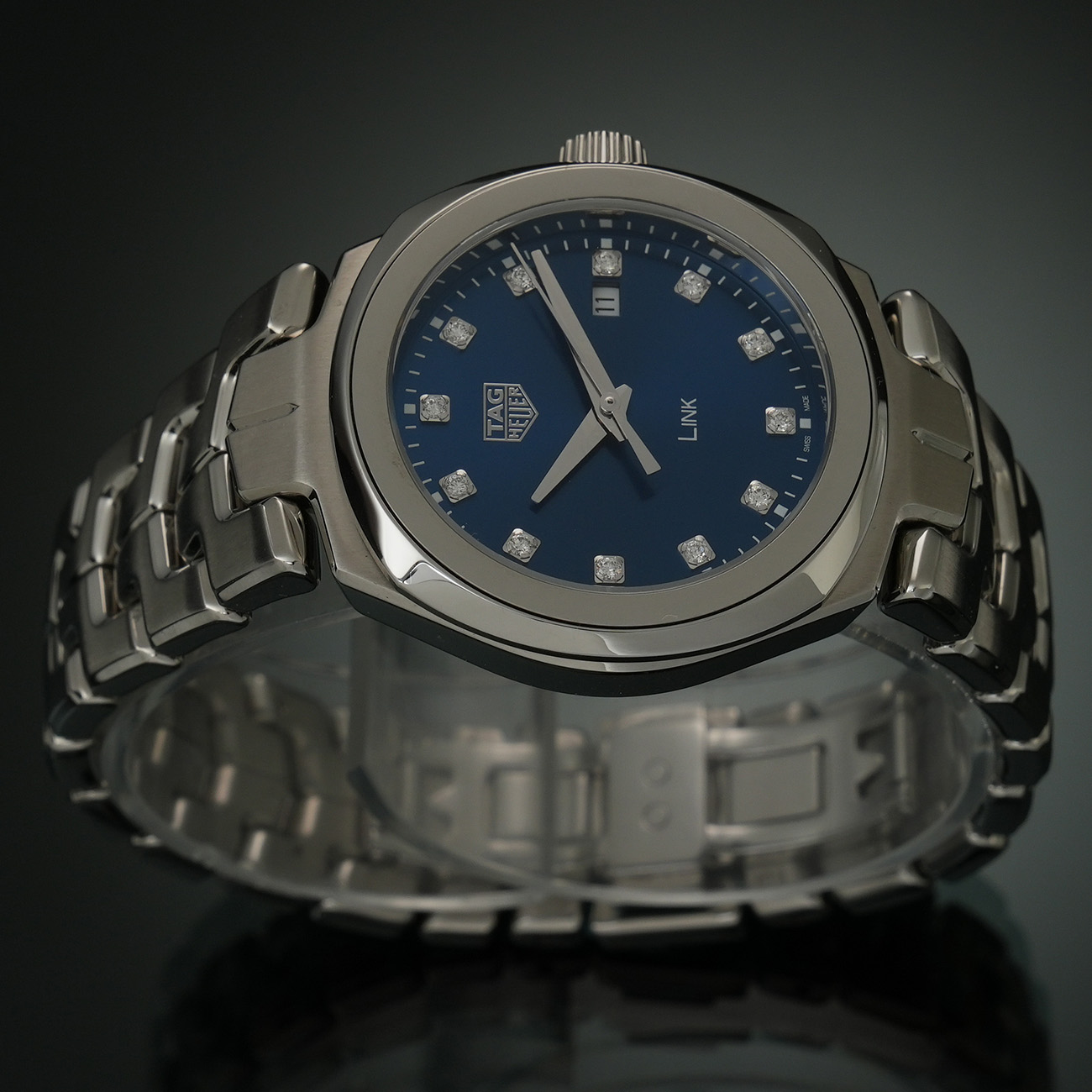 TAG Heuer(USED)태그호이어 링크 12P 다이아 레이디워치 WBC1318